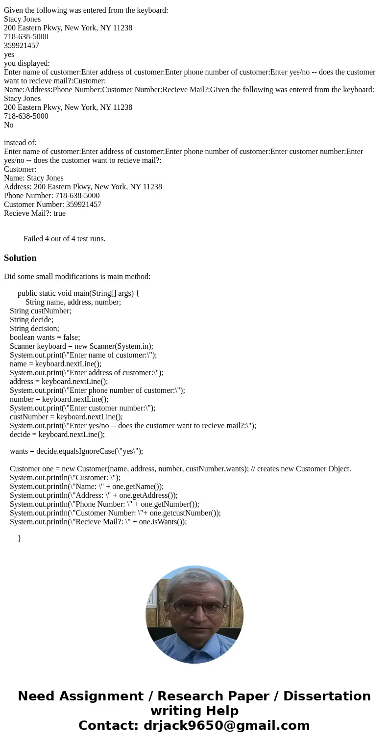 Design a class named Person with fields for holding a person\'s name , address, and telephone number (all as Strings ). Write a constructor that initializes all