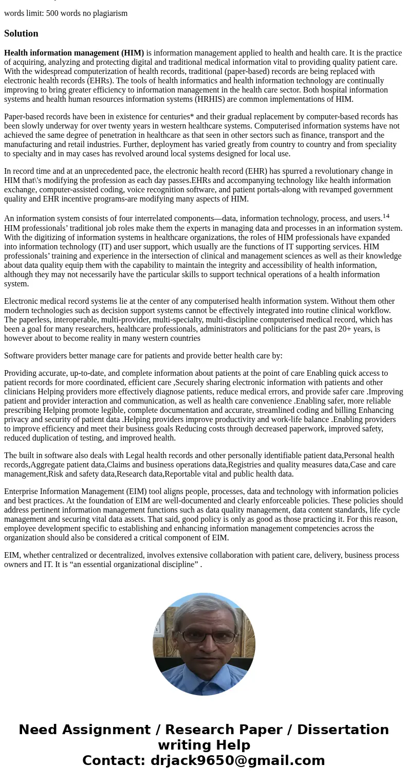 Discuss the benefits of in-built coding software within the Health Information Managements Systems? Note: Mention your references words limit: 500 words no plag Discuss the benefits of in-built coding software within the Health Information Managements Systems? Note: Mention your references words limit: 500 words no plag