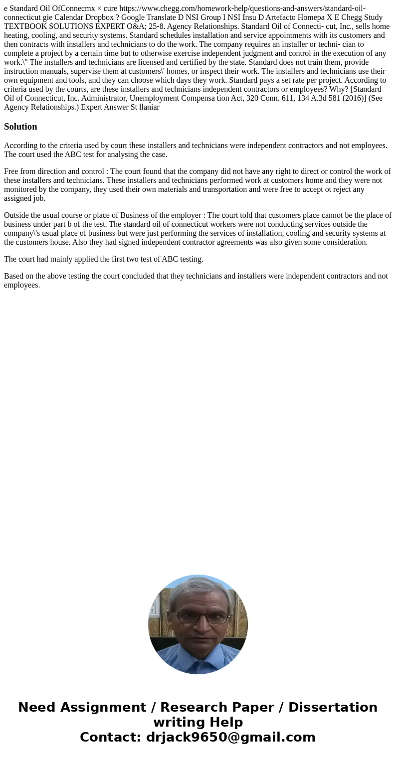  e Standard Oil OfConnecmx × cure https://www.chegg.com/homework-help/questions-and-answers/standard-oil-connecticut gie Calendar Dropbox ? Google Translate D N