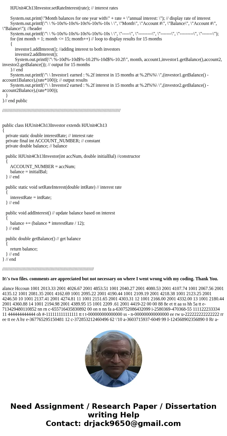 /////Help with java coding/////////// In my assignment we used these skills covered in the chapter: *Composition and Aggregation *Inheritance *Constructors in a /////Help with java coding/////////// In my assignment we used these skills covered in the chapter: *Composition and Aggregation *Inheritance *Constructors in a