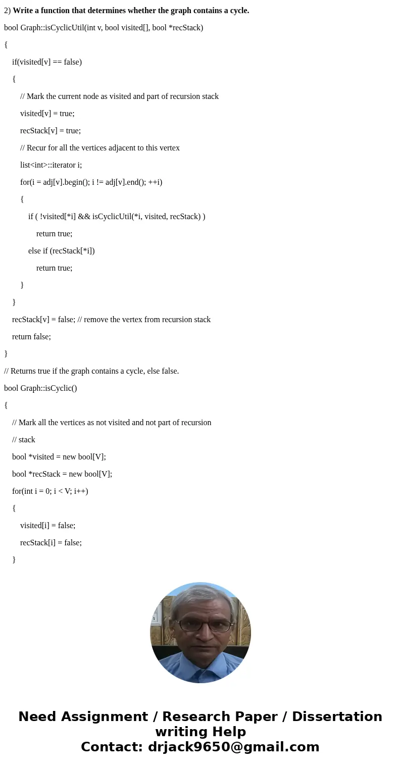 Help write and incorporate these two functions into existing C++ code! Task 1. Write a function that determines whether the graph is strongly connected or not.  Help write and incorporate these two functions into existing C++ code! Task 1. Write a function that determines whether the graph is strongly connected or not.