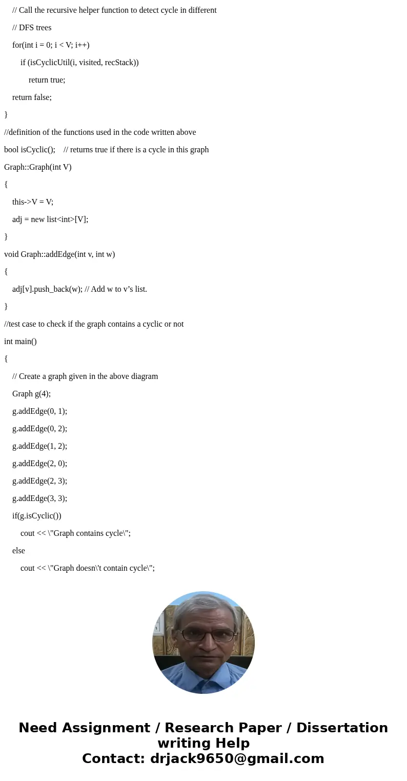 Help write and incorporate these two functions into existing C++ code! Task 1. Write a function that determines whether the graph is strongly connected or not.  Help write and incorporate these two functions into existing C++ code! Task 1. Write a function that determines whether the graph is strongly connected or not.