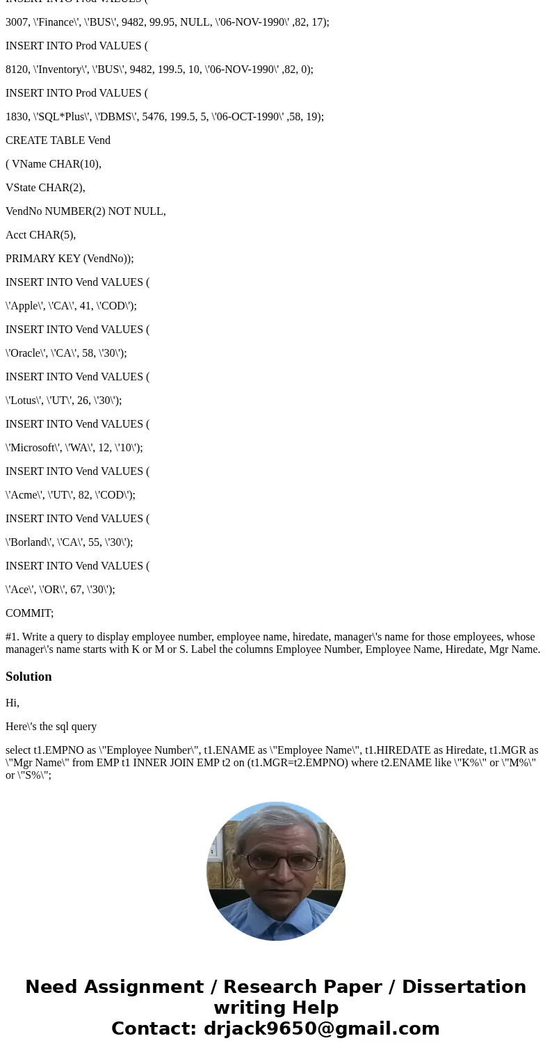 home / study / engineering / computer science / questions and answers / -- echo building demo tables. please wait. drop ... Your question has been answered Let 