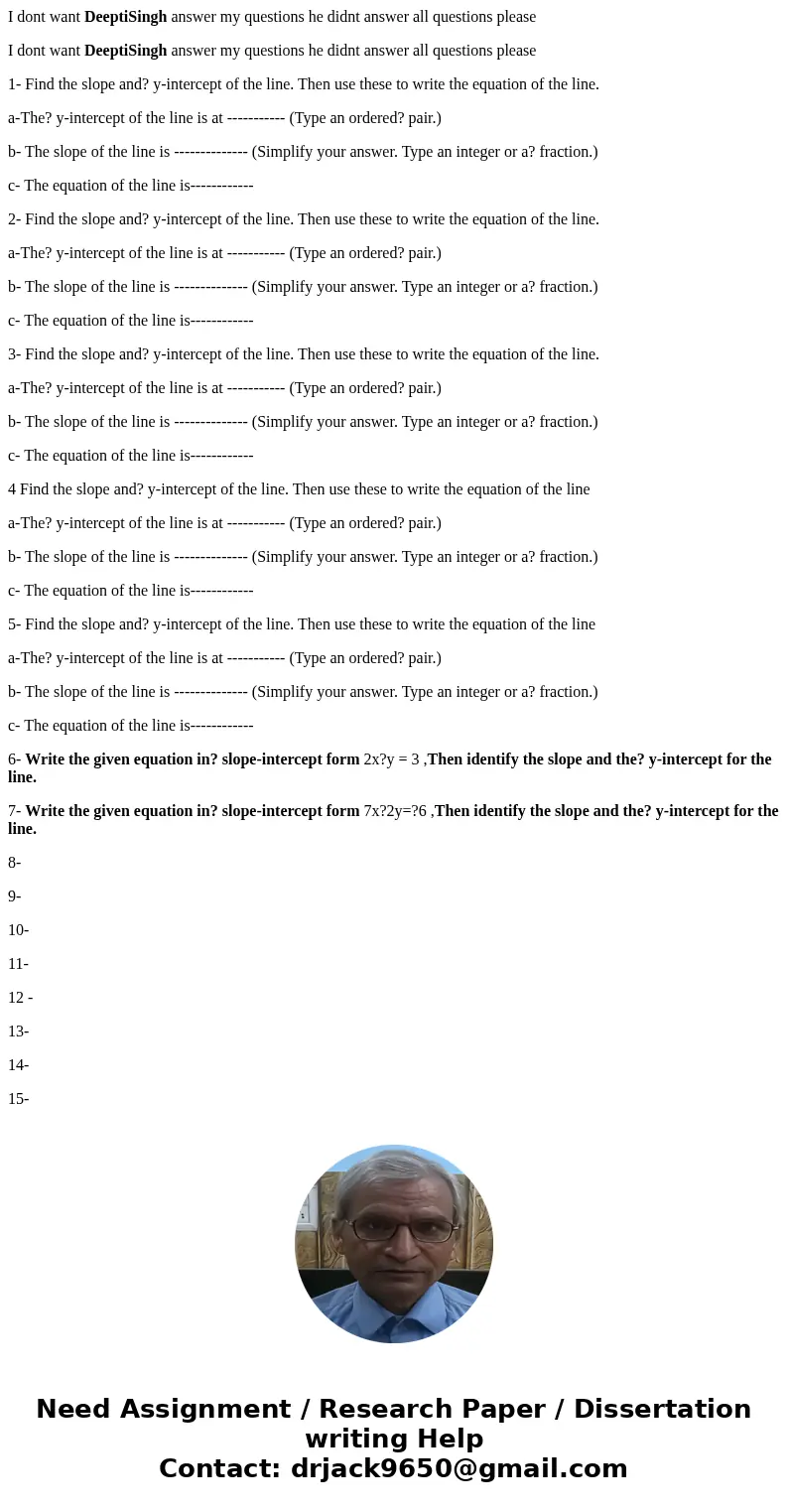 I dont want DeeptiSingh answer my questions he didnt answer all questions please I dont want DeeptiSingh answer my questions he didnt answer all questions pleas I dont want DeeptiSingh answer my questions he didnt answer all questions please I dont want DeeptiSingh answer my questions he didnt answer all questions pleas