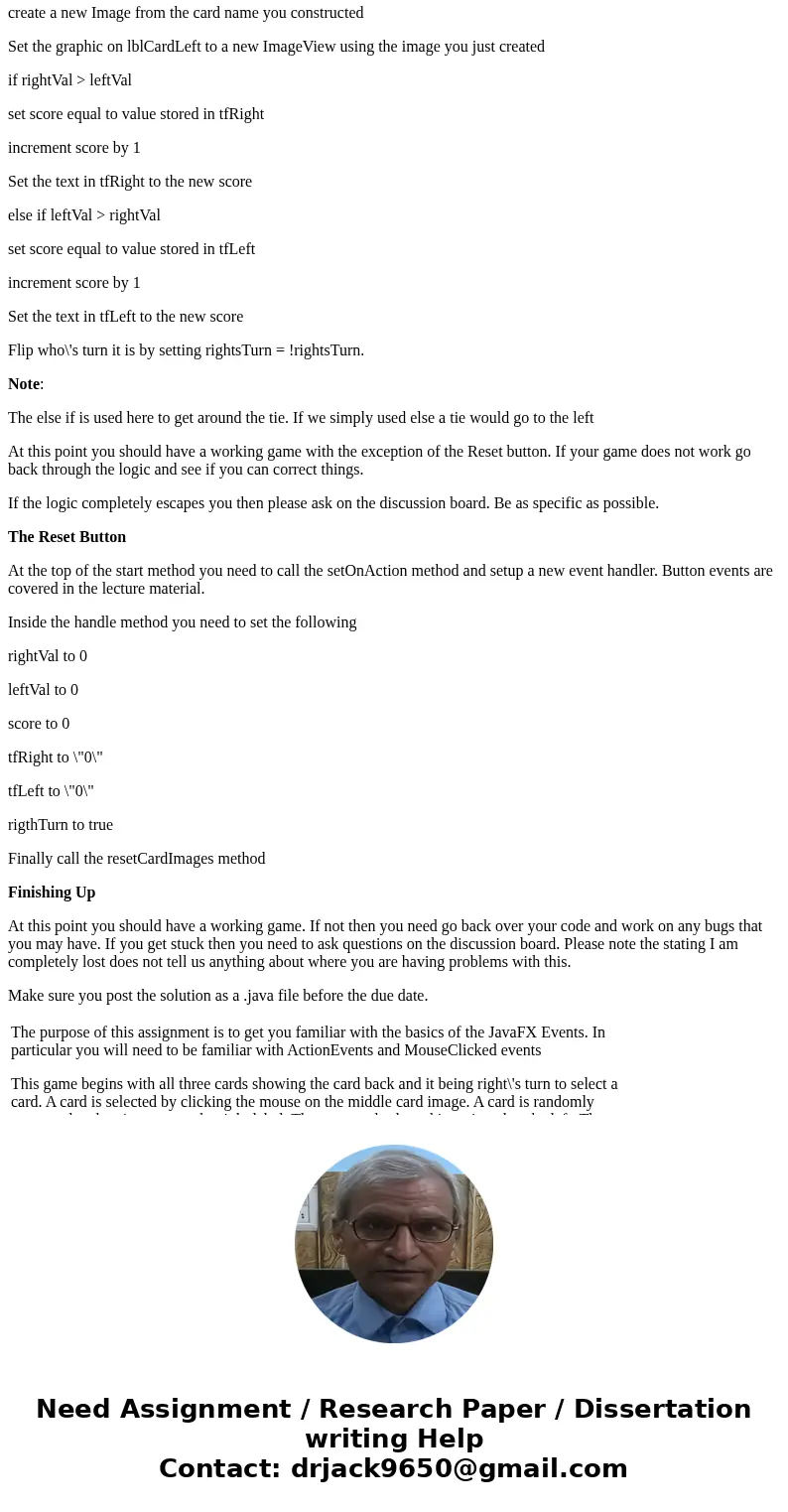 JavaFX Events Introduction The purpose of this assignment is to get you familiar with the basics of the JavaFX Events. In particular you will need to be familia JavaFX Events Introduction The purpose of this assignment is to get you familiar with the basics of the JavaFX Events. In particular you will need to be familia