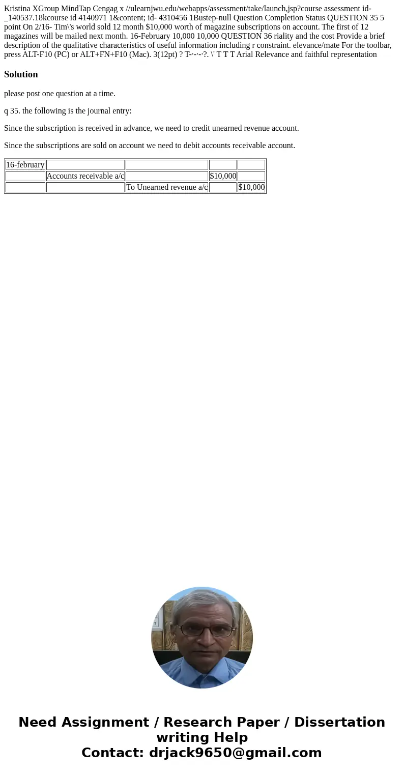  Kristina XGroup MindTap Cengag x //ulearnjwu.edu/webapps/assessment/take/launch,jsp?course assessment id- _140537.18kcourse id 4140971 1&content; id- 43104