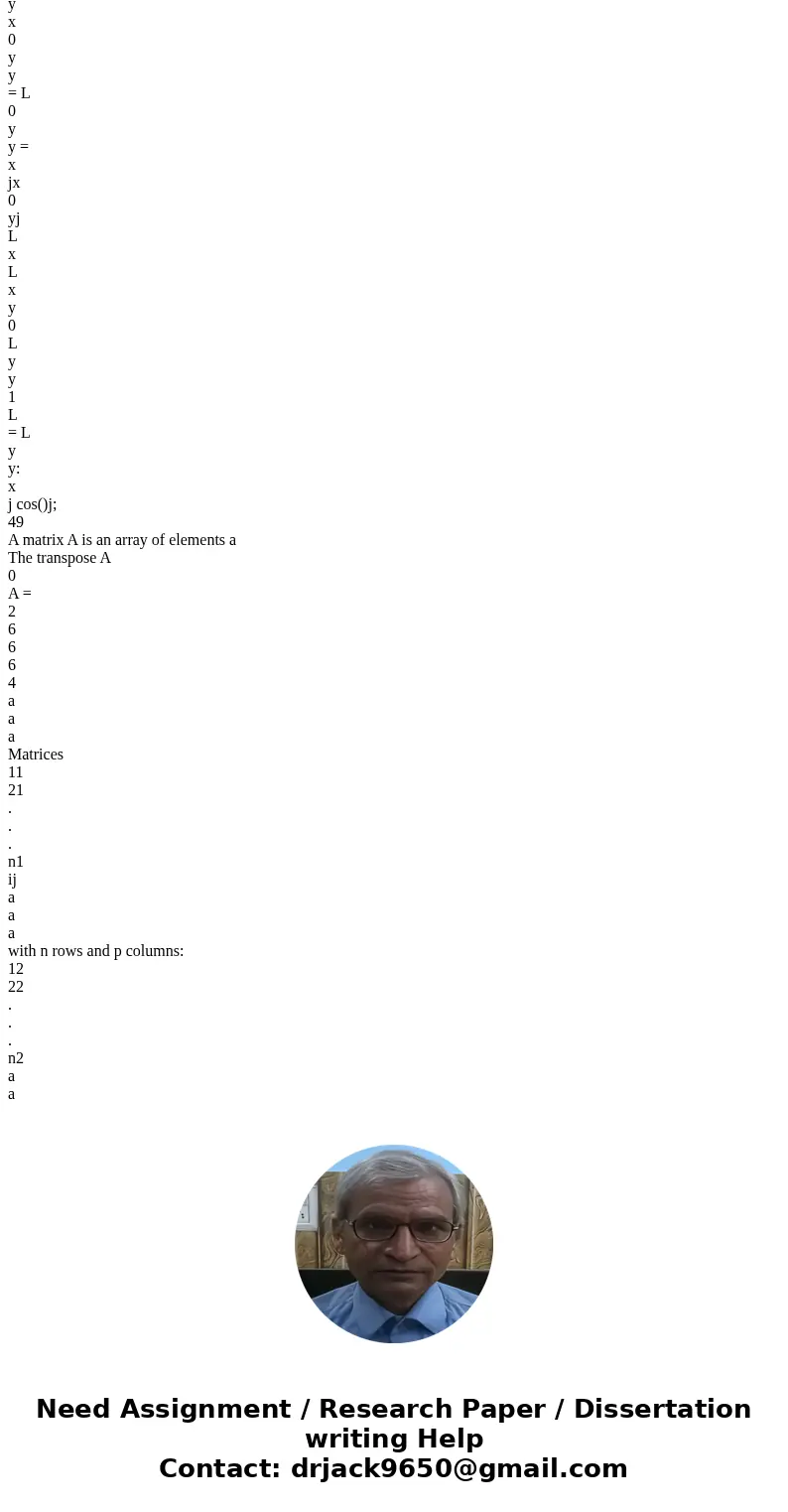  Let A = [1 3 0 1 6 2 0 0 1 4 2 1 0 0 0 0 1 3]. Find the dimensions of the null space and column space for A. Give your reasons! dim(null(A)) = dim(col(A)) = If