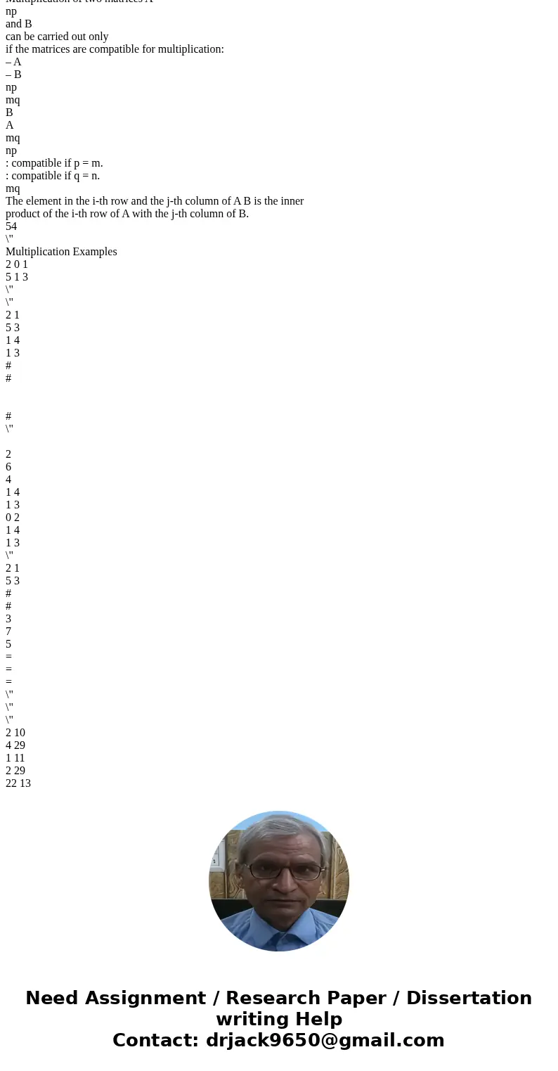  Let A = [1 3 0 1 6 2 0 0 1 4 2 1 0 0 0 0 1 3]. Find the dimensions of the null space and column space for A. Give your reasons! dim(null(A)) = dim(col(A)) = If
