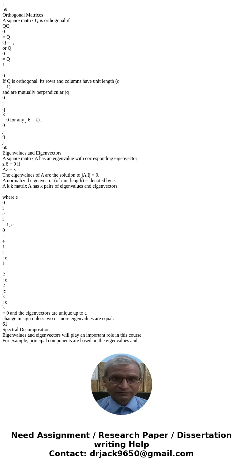  Let A = [1 3 0 1 6 2 0 0 1 4 2 1 0 0 0 0 1 3]. Find the dimensions of the null space and column space for A. Give your reasons! dim(null(A)) = dim(col(A)) = If