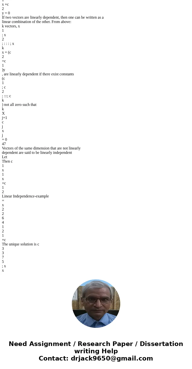  Let A = [1 3 0 1 6 2 0 0 1 4 2 1 0 0 0 0 1 3]. Find the dimensions of the null space and column space for A. Give your reasons! dim(null(A)) = dim(col(A)) = If