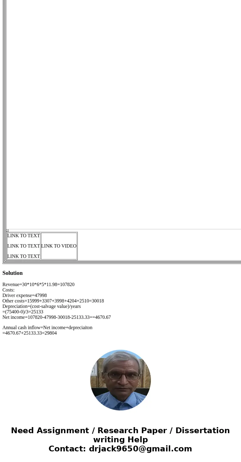 LINK TO TEXT LINK TO TEXT LINK TO TEXT LINK TO VIDEO (a) Lon Timur is an accounting major at a midwestern state university located approximately 60 miles from a