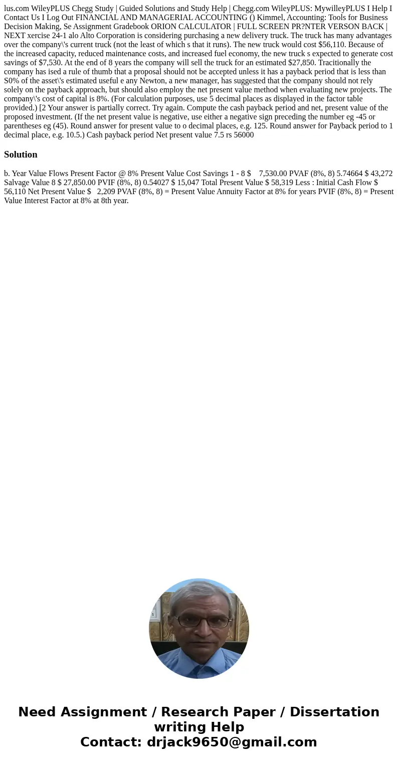  lus.com WileyPLUS Chegg Study | Guided Solutions and Study Help | Chegg.com WileyPLUS: MywilleyPLUS I Help I Contact Us I Log Out FINANCIAL AND MANAGERIAL ACCO