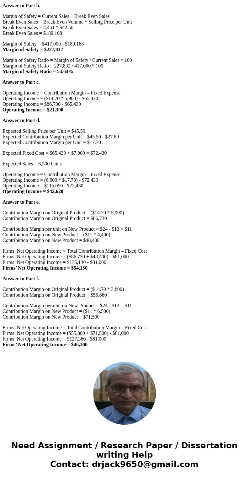  Miler Metal Co. makes a single product that sells for $42 5 per unit. Variable costs are $27.8 per unit and fxed costs total $65,430 per month. Required a. Cal
