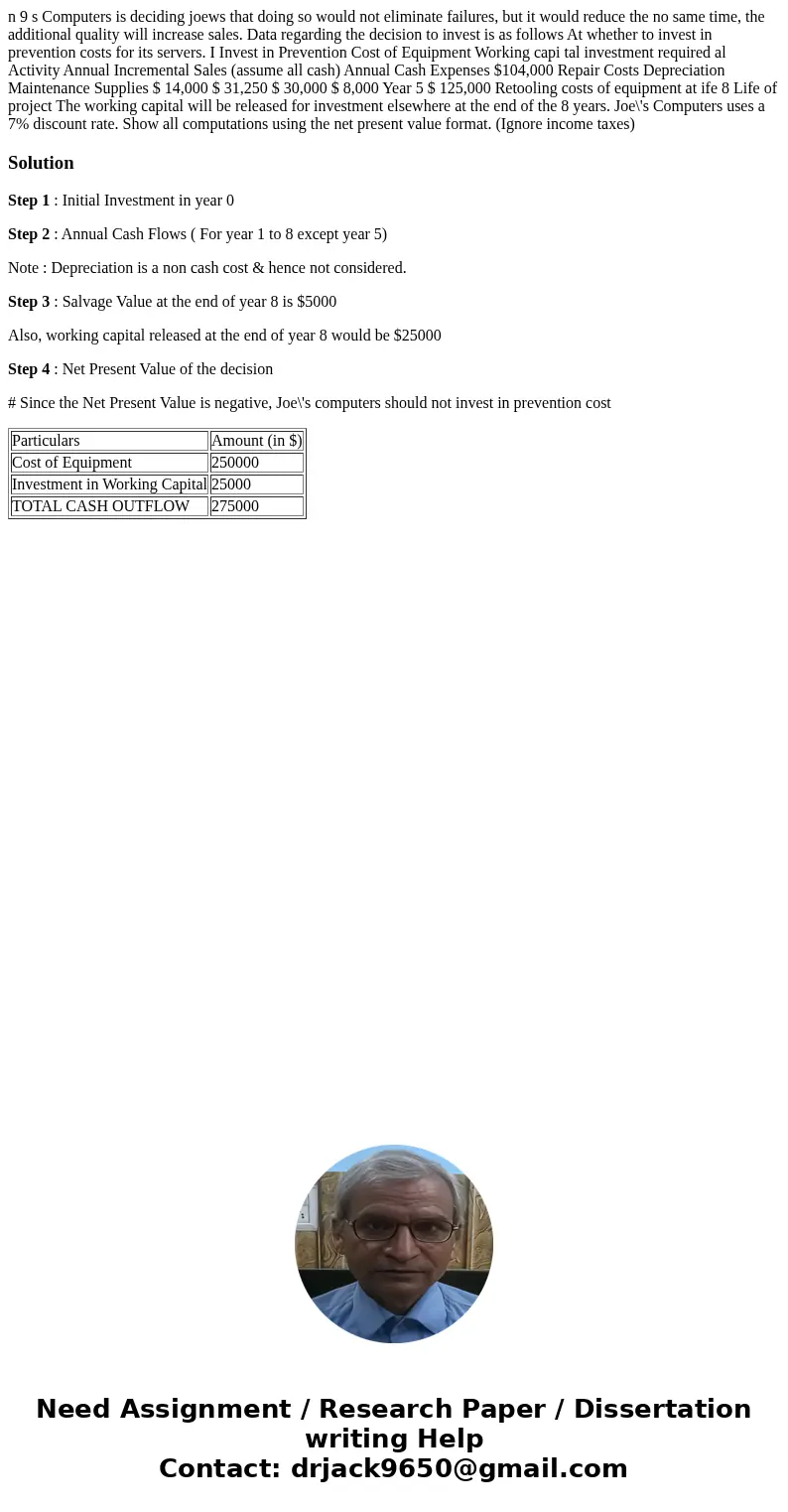 n 9 s Computers is deciding joews that doing so would not eliminate failures, but it would reduce the no same time, the additional quality will increase sales.  n 9 s Computers is deciding joews that doing so would not eliminate failures, but it would reduce the no same time, the additional quality will increase sales.