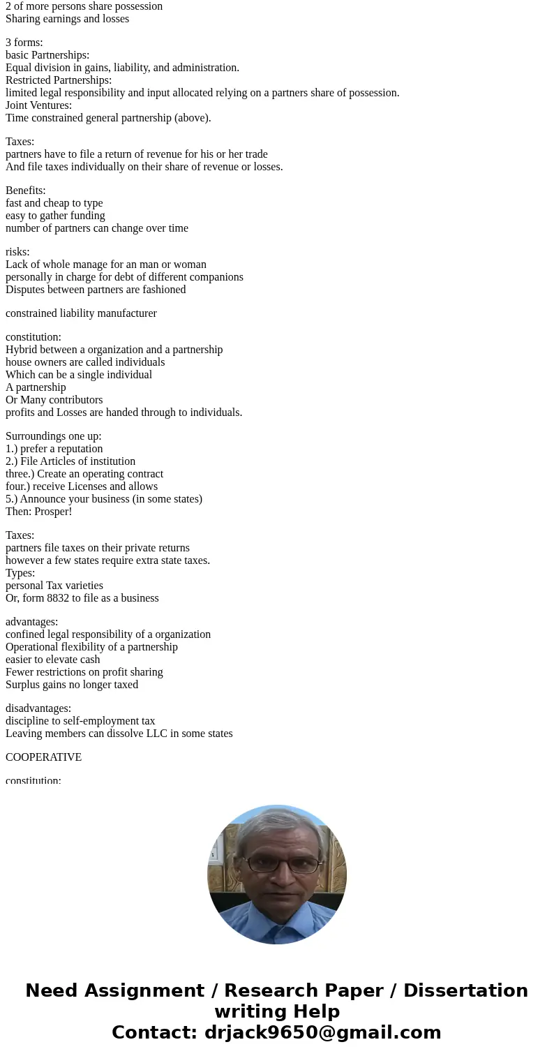 Name six to eight different types of tax structures for business and multinational corporations.SolutionChoose Your Poison What type of business do you\'ve gott