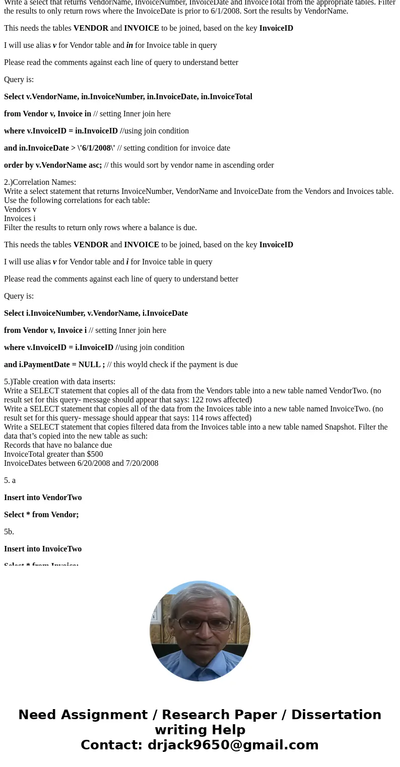 On Microsft SQL server management studio CIS 336 Week 5 Lab 1. (For the following exercise, use the Week 5 DB Design Excel file. Place the completed file in the