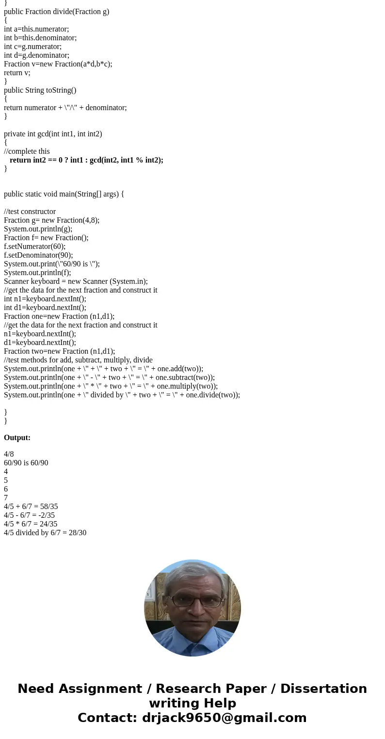 Please help in java: Alter your Fraction class so that the Fractions are reduced whenever necessary - in the constructor and mutators. Only consider POSITIVE va