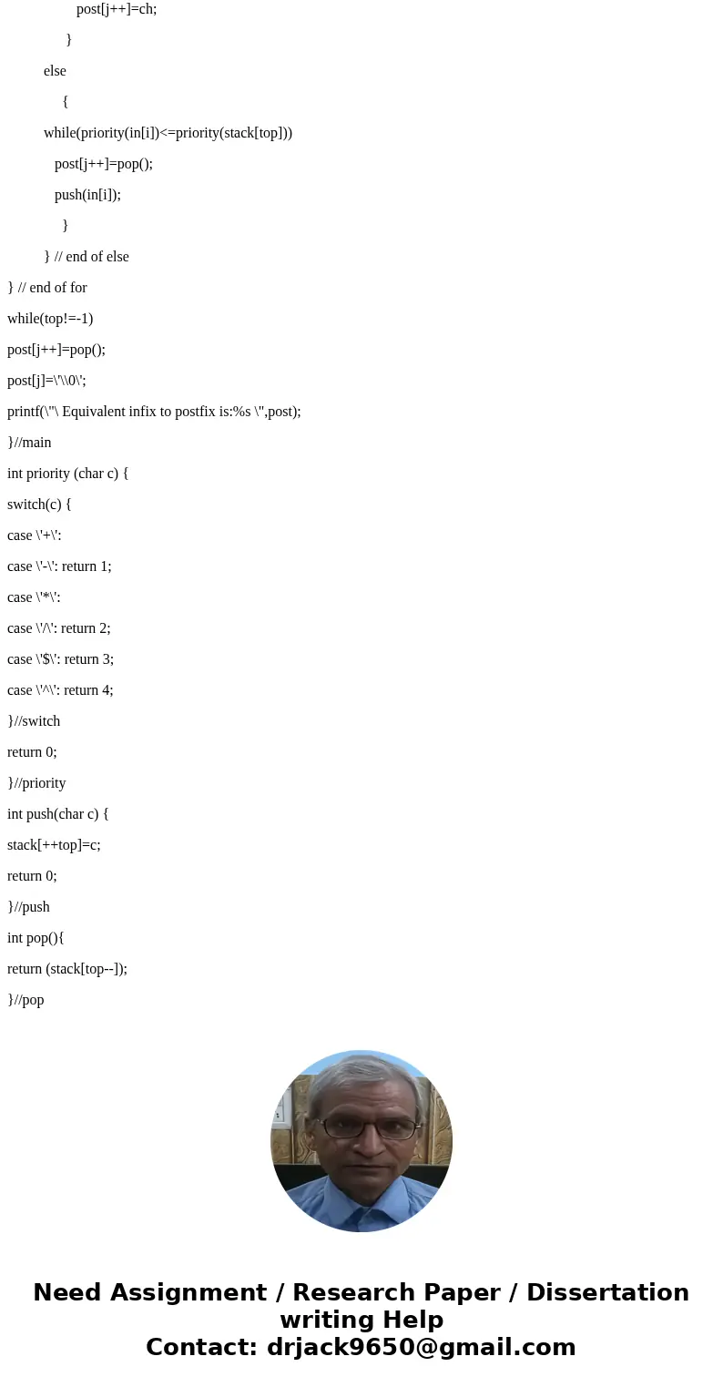 Postfix notation is an unambiguous way of writing an arithmetic expression without parentheses. It is defined so that if \  Postfix notation is an unambiguous way of writing an arithmetic expression without parentheses. It is defined so that if \