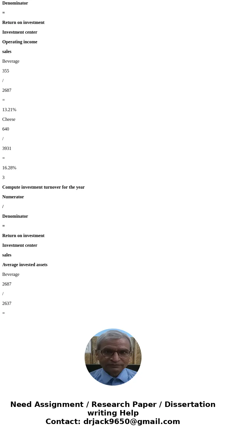 Required information [The following information applies to the questions displayed below.J A food manufacturer reports the following for two of its divisions f