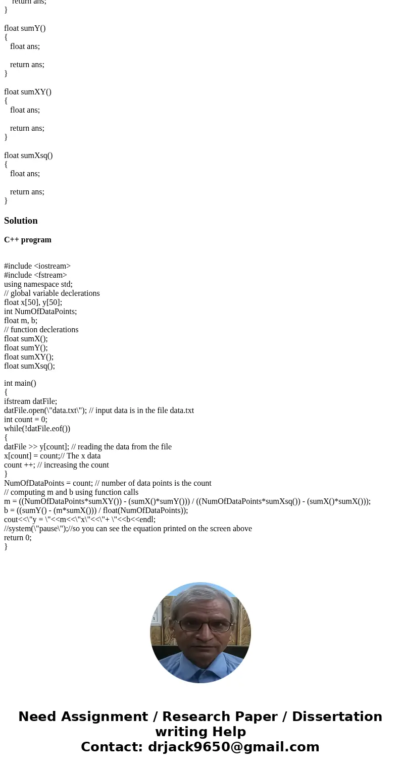 so far we have used void functions....now we will be using functions that return values. Using the list of numbers provided,,,,,,find the best fit of a streight