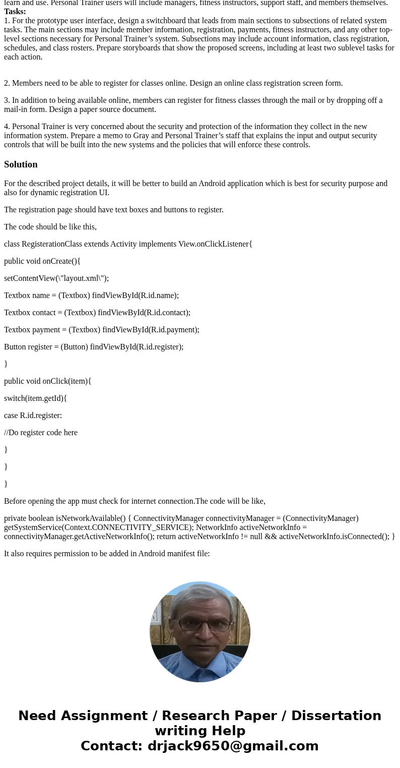Systems analysis project 8: can you answer the 4 questions at the task section please, thank you. Personal Trainer, Inc. owns and operates fitness centers in a  Systems analysis project 8: can you answer the 4 questions at the task section please, thank you. Personal Trainer, Inc. owns and operates fitness centers in a