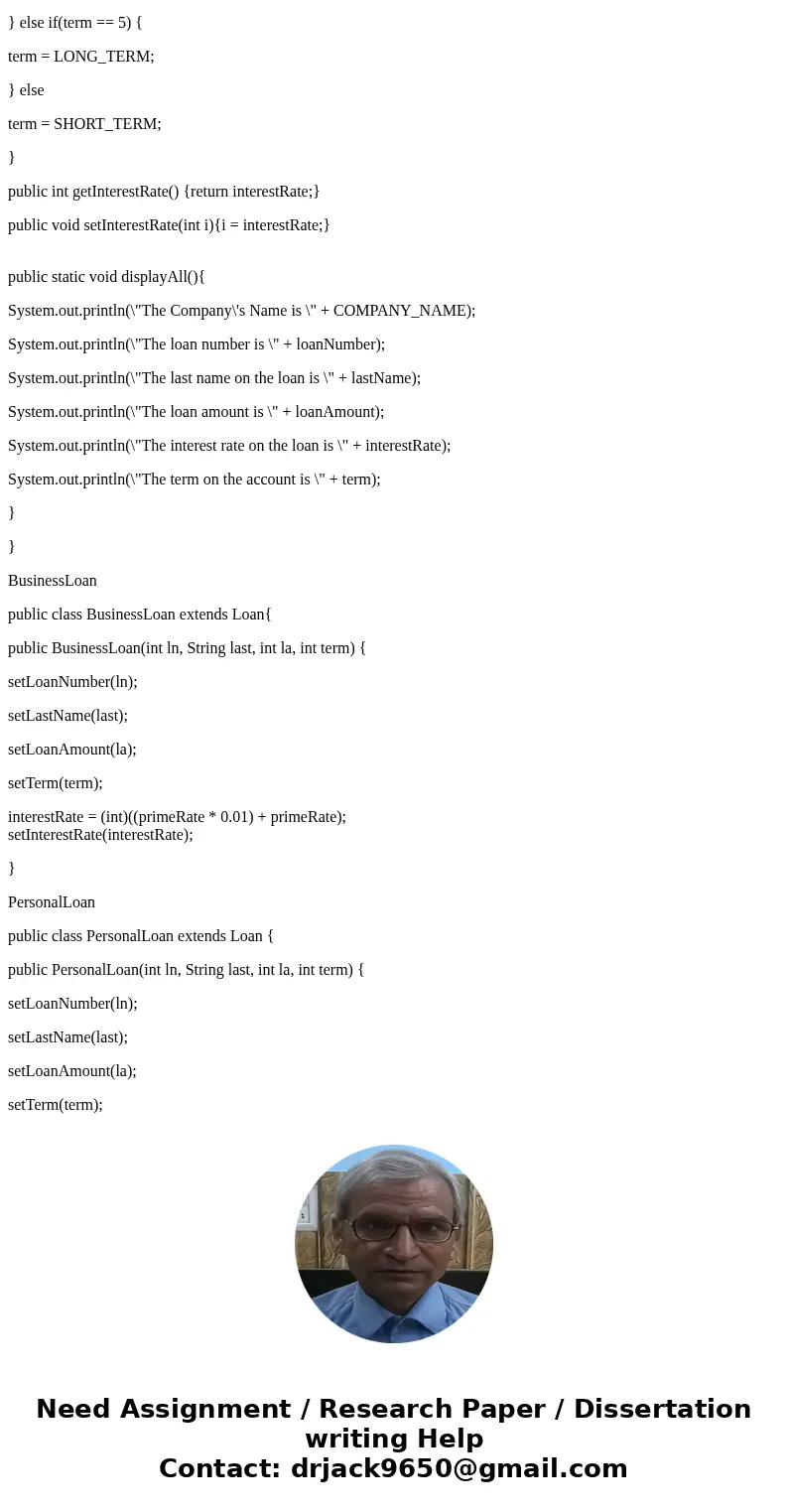 Thanks! Sanchez Construction Loan Co. makes loans of up to $100,000 for construction projects. There are two categories of Loans-those to businesses and those t