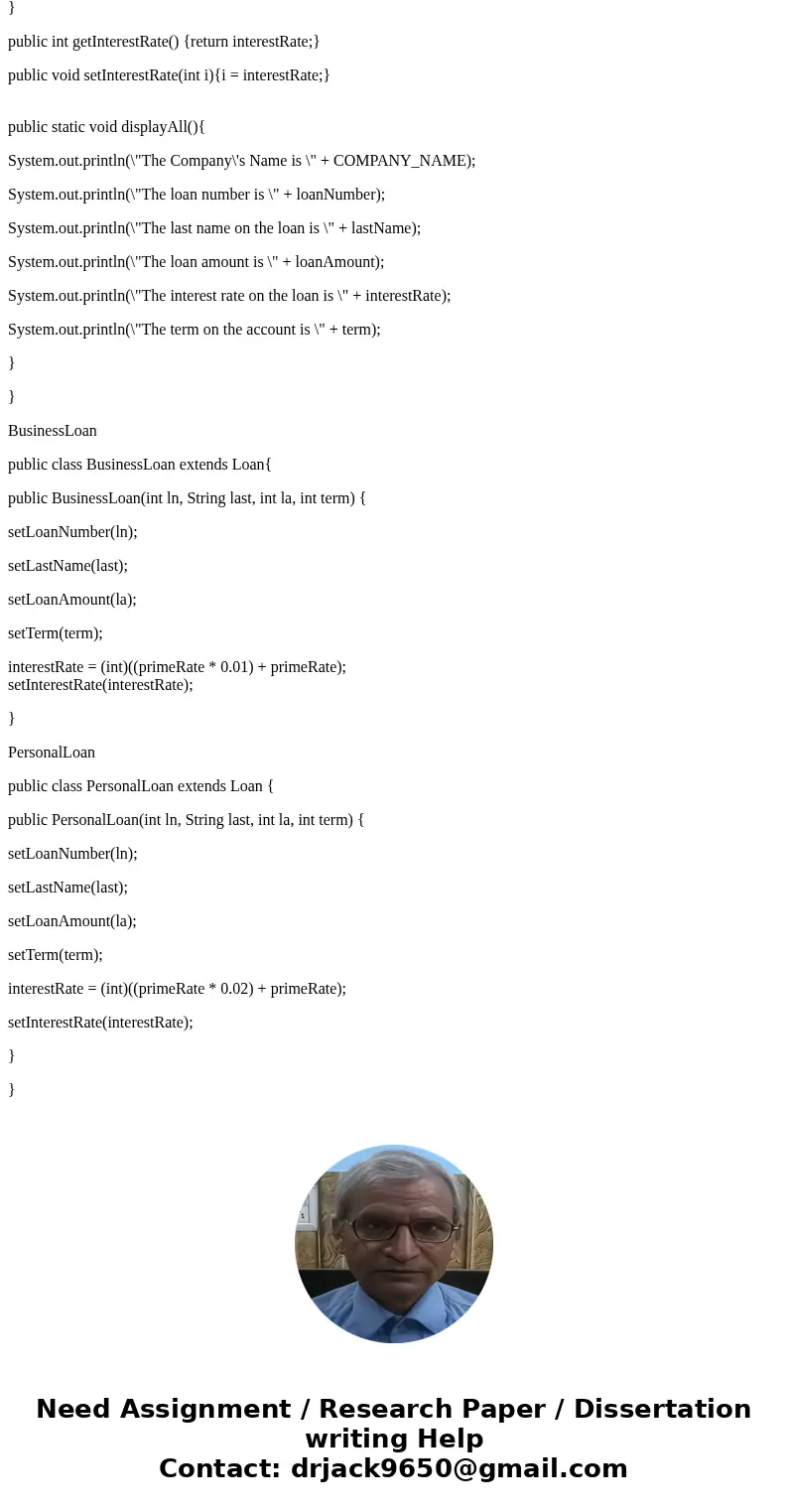 Thanks! Sanchez Construction Loan Co. makes loans of up to $100,000 for construction projects. There are two categories of Loans-those to businesses and those t
