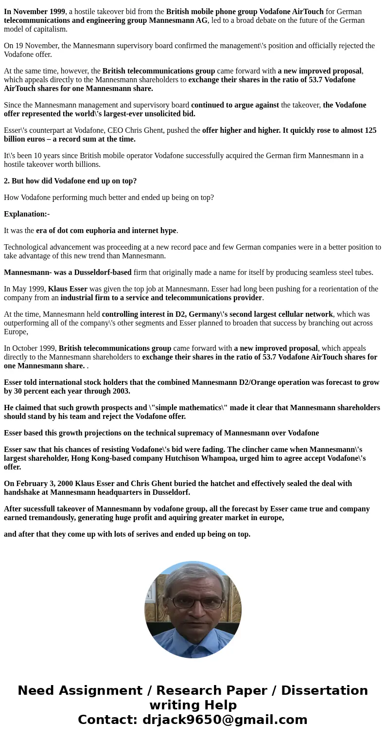 The 1990s saw an unprecedented amount of business combinations, also known as mergers and acquisition. Locate a company that was involved in a business combinat