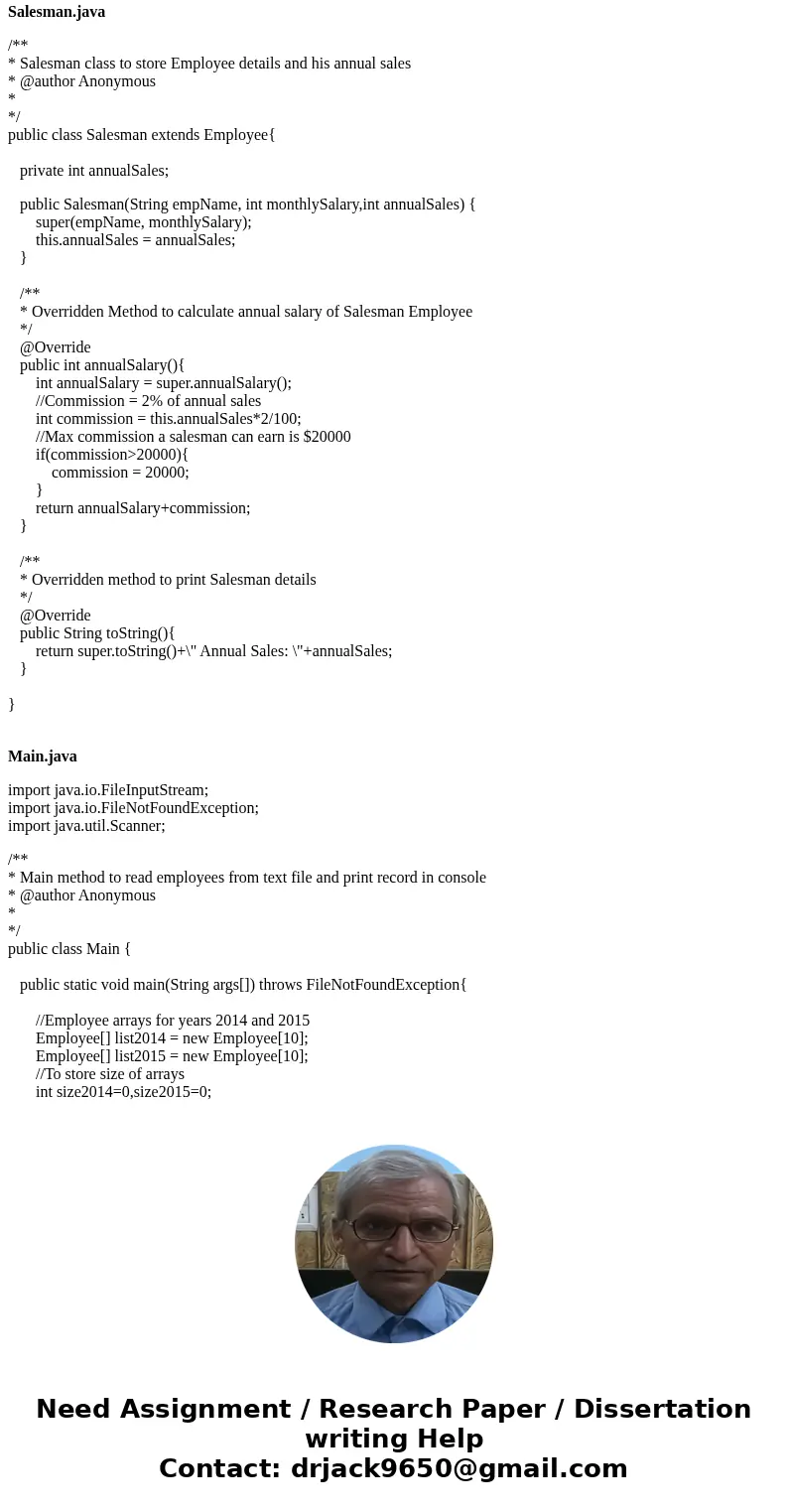 The first programming project involves writing a program that computes the salaries for a collection of employees of different types. This program consists of f The first programming project involves writing a program that computes the salaries for a collection of employees of different types. This program consists of f