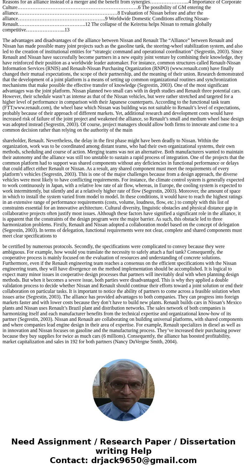 What are the main motives for establishing an international joint venture? Illustrate your answer by drawing upon the case study of Renault & Nissan.Solutio