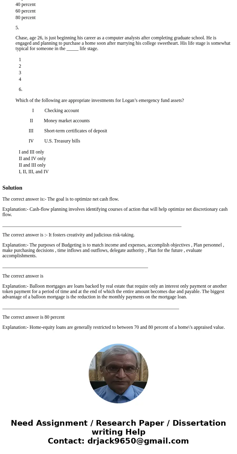 Which of the following statements concerning cash flow planning is correct? The goal is to maximize net cash flow. The goal should be to invest for the future,  Which of the following statements concerning cash flow planning is correct? The goal is to maximize net cash flow. The goal should be to invest for the future,