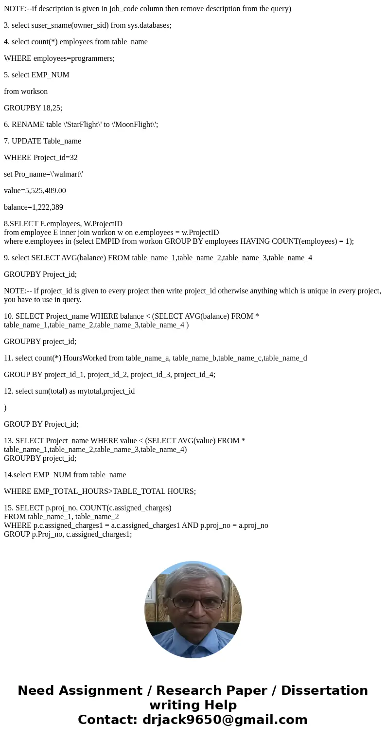 Write the SQL statements for each question below. Display all information on employees between 18- JUL-97 and 08- NOV-00 Display job code and descriptor where   Write the SQL statements for each question below. Display all information on employees between 18- JUL-97 and 08- NOV-00 Display job code and descriptor where