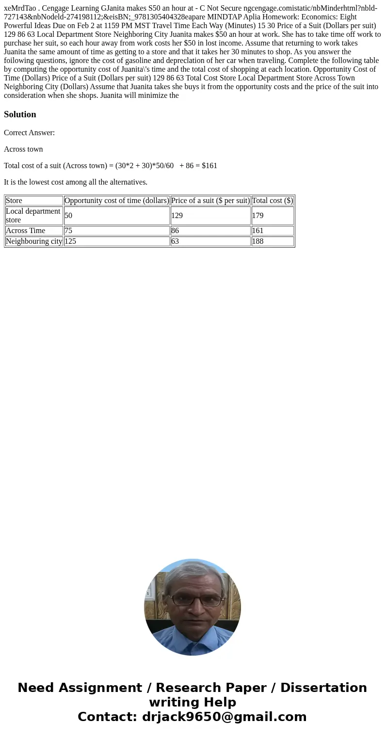  xeMrdTao . Cengage Learning GJanita makes S50 an hour at - C Not Secure ngcengage.comistatic/nbMinderhtml?nbld-727143&nbNodeld-274198112;&eisBN;_978130