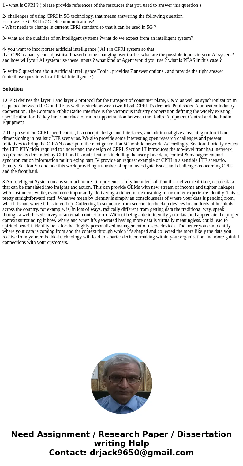 1 - what is CPRI ? ( please provide references of the resources that you used to answer this question ) _____________________________________ 2- challenges of u 1 - what is CPRI ? ( please provide references of the resources that you used to answer this question ) _____________________________________ 2- challenges of u