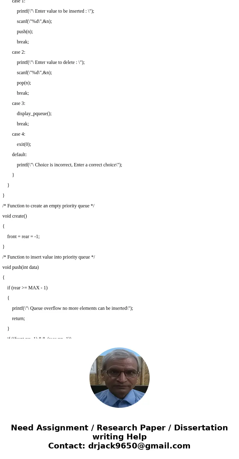 5-1 Motivation: This project is to implement Priority Queue, using array or a complete binary tree structure. 5-2 Requirements: You should name your Priority Qu 5-1 Motivation: This project is to implement Priority Queue, using array or a complete binary tree structure. 5-2 Requirements: You should name your Priority Qu