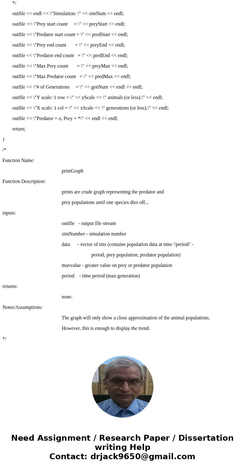 Answer in C++ I already did predator.cpp and prey.cpp, need help with predatorprey.cpp. Assignment Predator / Prey Objectives Reading from and writing to text f Answer in C++ I already did predator.cpp and prey.cpp, need help with predatorprey.cpp. Assignment Predator / Prey Objectives Reading from and writing to text f
