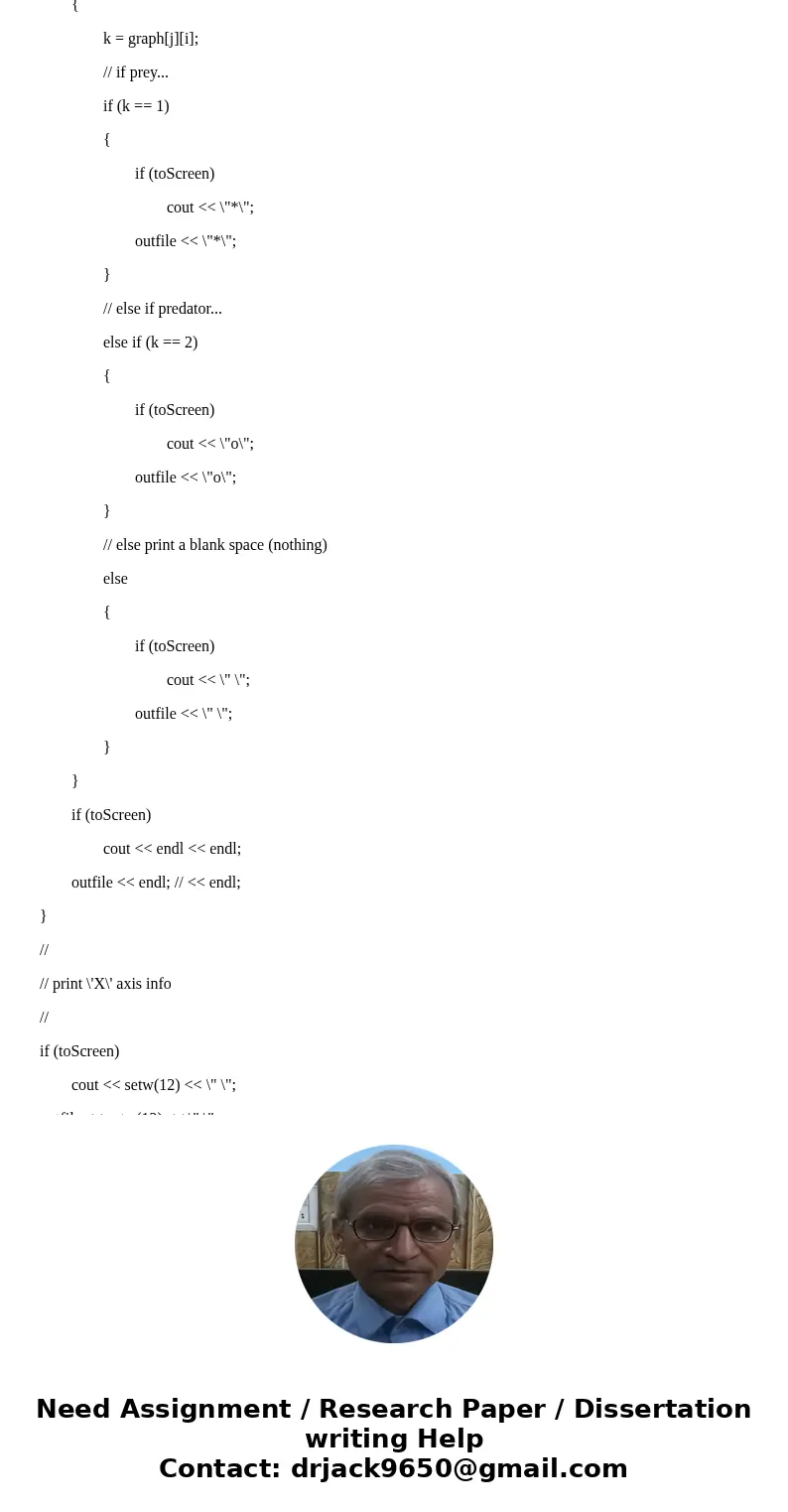 Answer in C++ I already did predator.cpp and prey.cpp, need help with predatorprey.cpp. Assignment Predator / Prey Objectives Reading from and writing to text f Answer in C++ I already did predator.cpp and prey.cpp, need help with predatorprey.cpp. Assignment Predator / Prey Objectives Reading from and writing to text f