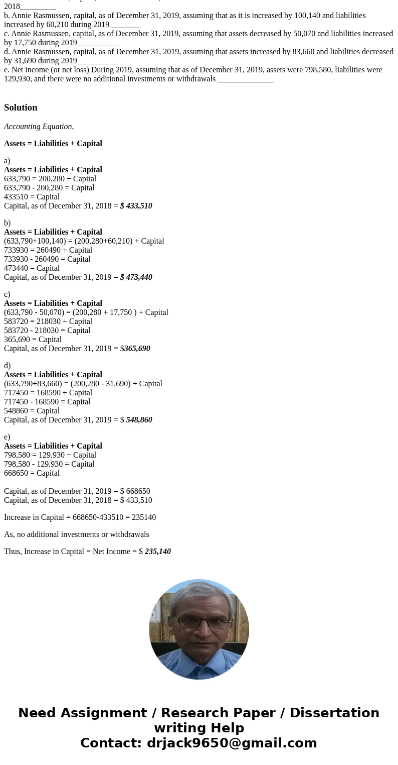  Any Rasmussen is the owner and operator of G044, a motivational consulting business. At the end of its accounting period, December 31, 2018, G044 has assets of