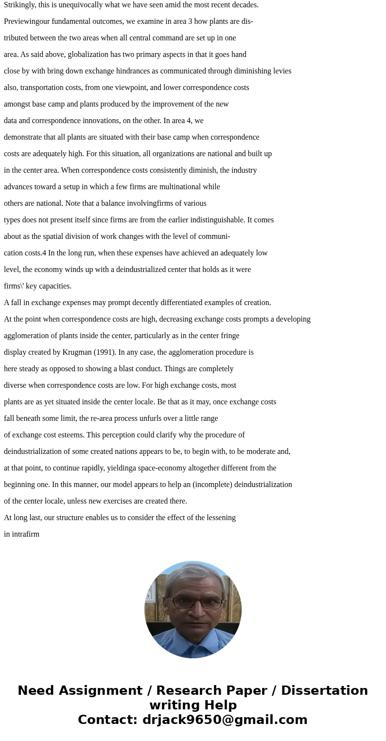 Article Analysis GLOBALIZATION AND THE EVOLUTION OF THE SUPPLY CHAIN: WHO GAINS AND WHO LOSES? I neeed help with writing an article analysis on this topic it ha