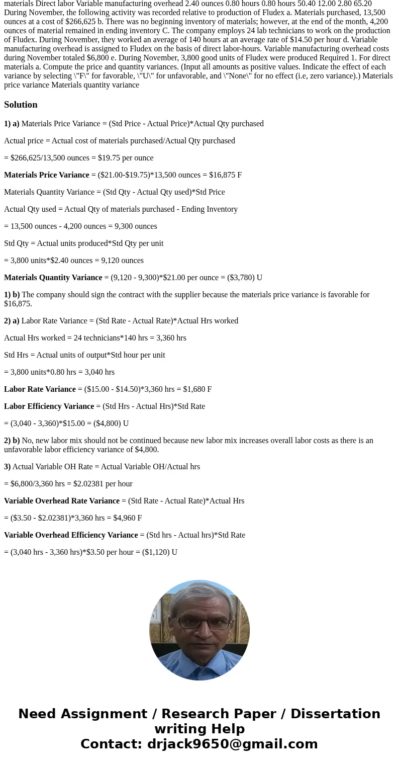  Becton Labs, Inc., produces various chemical compounds for industrial use. One compound, called Fludex is prepared using an elaborate distilling process. The c