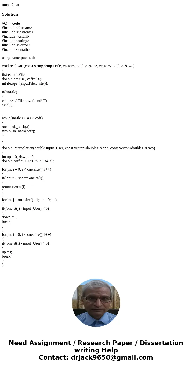 C++ For this PROGRAM you will calculate the coefficient of lift for a given flight-path angle based on wind tunnel data stored in a file. PROGRAM Steps Ask the 