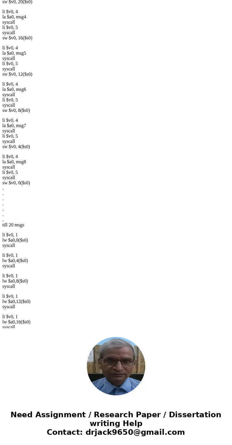 Code in assembly programming **MIPS** Write a program that reads an array of 20 integers with an appropriate prompt, stores it, and then prints in three formats