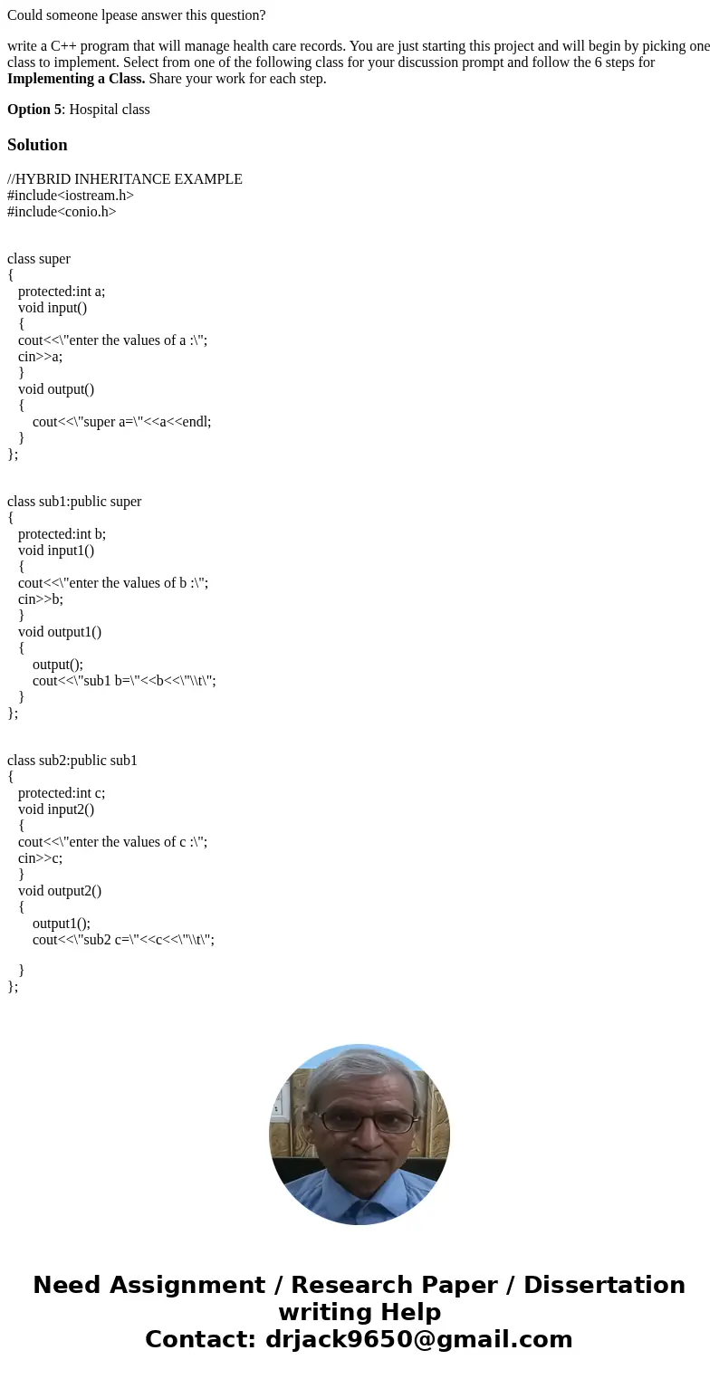 Could someone lpease answer this question? write a C++ program that will manage health care records. You are just starting this project and will begin by pickin Could someone lpease answer this question? write a C++ program that will manage health care records. You are just starting this project and will begin by pickin