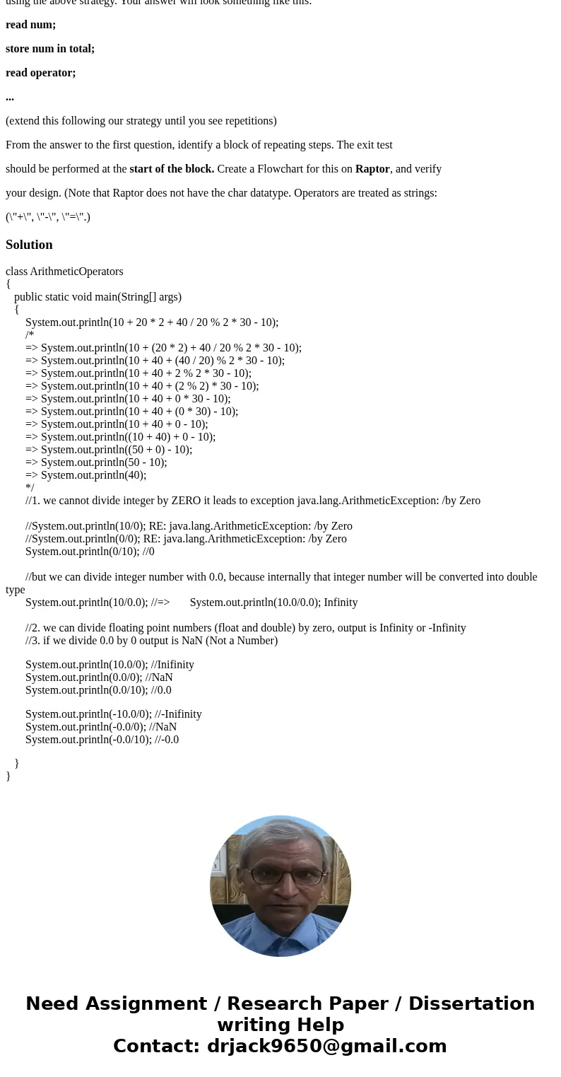 CREATE AND TEST A FLOWCHART IN RAPTOR All our operands will be (float) numbers and for a start, we shall use only two operators: + (plus) and - (minus) A sample CREATE AND TEST A FLOWCHART IN RAPTOR All our operands will be (float) numbers and for a start, we shall use only two operators: + (plus) and - (minus) A sample