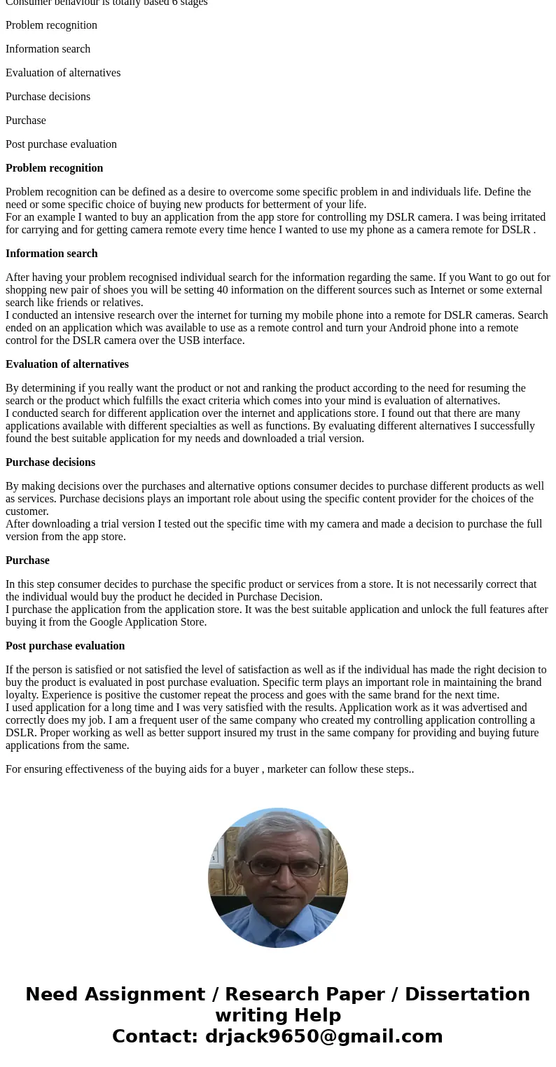 Every product or service has a buying process, even digital products and services. In this assignment, you will research and analyze the buying process for an o