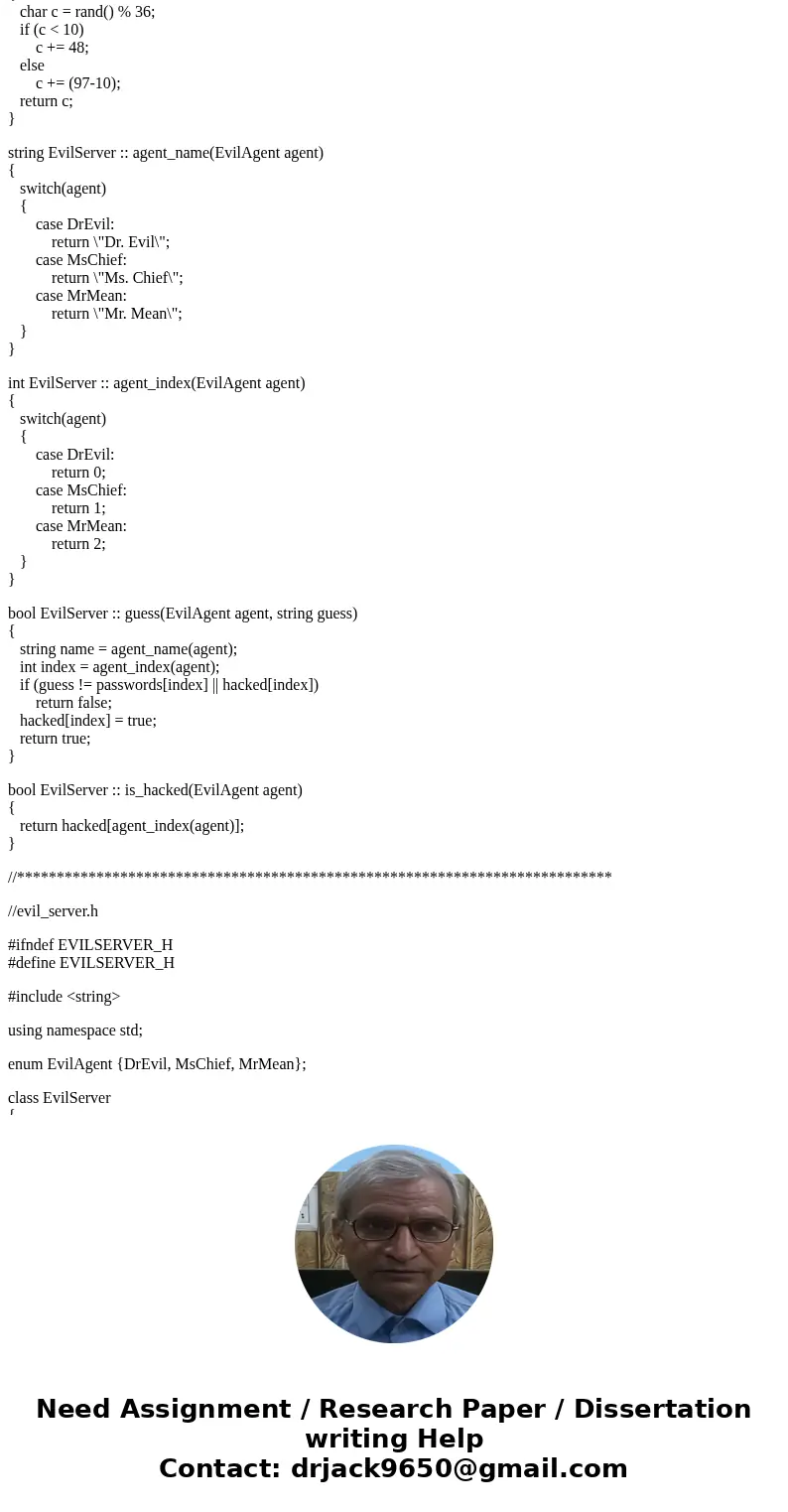 //evil_server.cpp #include <string> #include <cstdlib> #include <iostream> #include \