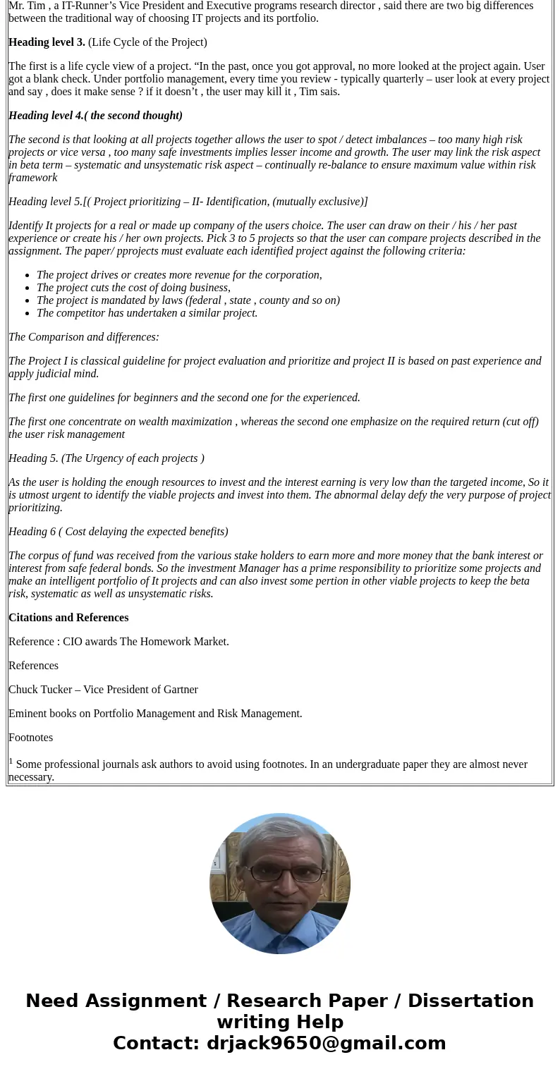 Find at least two articles on prioritizing projects. Compare and contrast the two articles you found and create a three- to four-page Word document (synopsis) i Find at least two articles on prioritizing projects. Compare and contrast the two articles you found and create a three- to four-page Word document (synopsis) i