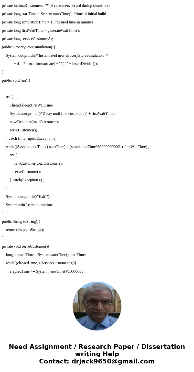 Hello, I am having some trouble with a supermarket checkout simulation program. What I have so far just basically adds customers to the queue and prints when th Hello, I am having some trouble with a supermarket checkout simulation program. What I have so far just basically adds customers to the queue and prints when th