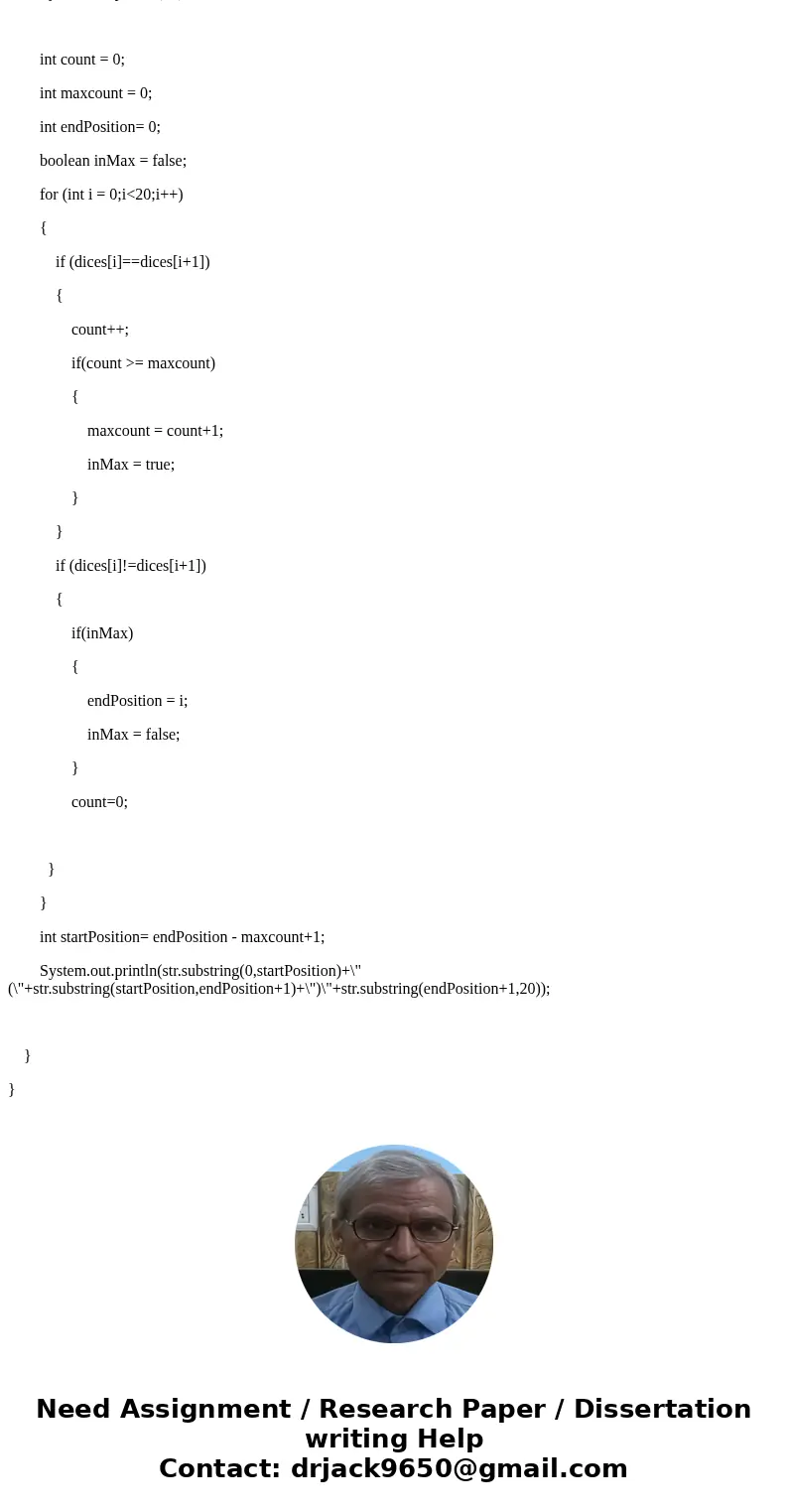 HELP! I\'m not really good at Java!!! PLEASE Example, i\'m so lost. import java.util.Random; import java.util.Scanner; /** * Find the longest run in a sequence  HELP! I\'m not really good at Java!!! PLEASE Example, i\'m so lost. import java.util.Random; import java.util.Scanner; /** * Find the longest run in a sequence