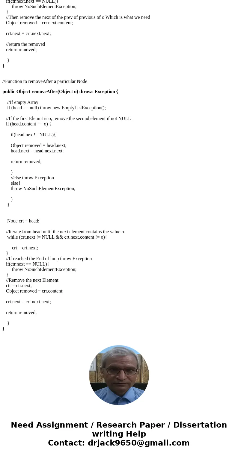 Heres the code: package SingleLinkedLists; public class SingleLinkedList { Node head; public SingleLinkedList() { head = null; } public boolean isEmpty() { retu